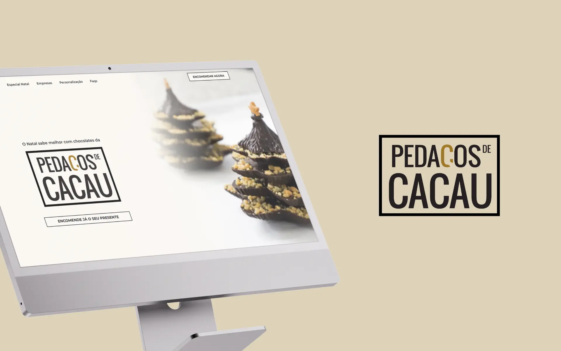 Pedaços de Cacau — Christmas Campaign — Landing Page & Email